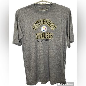 Fanatics Gray Pittsburgh Steelers Short Sleeve Tee